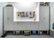 Garage with cabinets and slatwall providing ample storage and organization at 4503 Atley Woods Se Dr, Atlanta, GA 30339