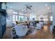 Open-concept living room flows into a modern kitchen with plenty of natural light at 4503 Atley Woods Se Dr, Atlanta, GA 30339