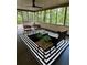 Relaxing screened porch with comfortable seating and a view of the surrounding trees at 3710 Country Estate Dr Nw, Kennesaw, GA 30152