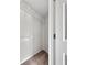 Bright walk-in closet with white walls and shelving offers ample storage space at 256 Prometheous Way, Rockmart, GA 30153