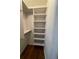 Closet with shelving and laminate floors at 3064 Baymount Way, Lawrenceville, GA 30043