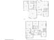 Floorplans for both first and second floors of the home with dimensions at 103 Maddox Rd, Buford, GA 30518