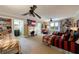 Large bedroom with multiple beds, ceiling fans, and built-in shelves at 2811 Alpine Ne Rd, Atlanta, GA 30305