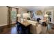 Comfortable living room showcasing a fireplace, sofa and hardwood flooring at 2811 Alpine Ne Rd, Atlanta, GA 30305