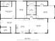Layout of the home with labeled rooms and dimensions at 161 Old Vandiver Dr, Canton, GA 30114
