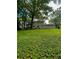 A view of the back of the house from the backyard surrounded by greenery and trees at 287 Willow Cove Ct, Lawrenceville, GA 30044