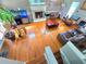 Spacious living room with fireplace and hardwood flooring at 4086 Rex Road, Rex, GA 30273