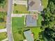 Aerial view of the property showcasing the home, large yard, and deck at 1315 Merry Ne Ln, Atlanta, GA 30329