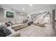 Spacious finished basement with living area, and tile flooring offers ample room for recreation and relaxation at 1315 Merry Ne Ln, Atlanta, GA 30329