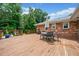 Wooden deck with ample seating; perfect for outdoor entertainment at 1315 Merry Ne Ln, Atlanta, GA 30329