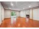 Basement with sliding glass doors and view to billiards room at 2335 Corbett Ct, Powder Springs, GA 30127