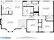 Detailed floor plan showcasing the layout of the main level including living spaces, bedrooms, and bathrooms at 305 Bridgewater Ter, Canton, GA 30115