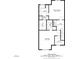 Second-floor layout showing a primary bedroom, bedroom, multiple bathrooms, walk-in closets, and laundry area at 2377 Heritage Park Nw Cir # 16, Kennesaw, GA 30144