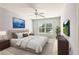 A serene bedroom with a queen bed and modern furnishings at 3725 Downing Dr, Cumming, GA 30040