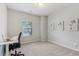 Bedroom with neutral walls, carpet, a desk, and natural light at 1181 Chastain Dr, Sugar Hill, GA 30518