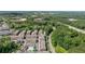 Overhead view of this great neighborhood shows the community pool and tree-lined streets at 531 Headwind Way, Alpharetta, GA 30005