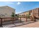 View from private deck overlooking townhome community on a sunny day at 531 Headwind Way, Alpharetta, GA 30005