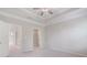 Spacious main bedroom with multiple doors to bath and closet at 531 Headwind Way, Alpharetta, GA 30005