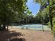 Private tennis courts in a lush setting, perfect for outdoor recreation and exercise at 4113 Ashford Green Dr, Duluth, GA 30096