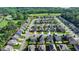 Expansive aerial view of a well-planned community featuring neatly arranged homes and verdant green spaces at 4250 Pembia Dr, Cumming, GA 30028