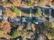 Overhead angle of houses in a neighborhood reveals tree-lined streets and well-maintained homes at 1151 Bromley Rd, Avondale Estates, GA 30002