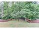 Large, grassy backyard enclosed by a wooden fence and mature trees for privacy at 2030 Beyers Landing Dr, Buford, GA 30519