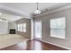 Dining area with hardwood flooring and an open view of the backyard at 2030 Beyers Landing Dr, Buford, GA 30519