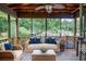 Inviting screened porch with comfortable seating and a view of the lush surroundings at 879 Old Tucker Rd, Stone Mountain, GA 30087