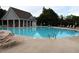 Resort-style community pool with plenty of seating, a covered pavilion, and a separate lounging area at 1783 Shetley Creek Drive, Norcross, GA 30071