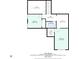 Second floor plan with bedroom, loft, bath, hall and attic dimensions of space in square feet displayed at 214 Misty View Dr, Canton, GA 30114