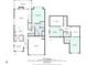Detailed floor plan displaying layout of the first and second floors with bedroom and bathroom dimensions included at 214 Misty View Dr, Canton, GA 30114