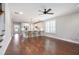 Spacious open concept living space with hardwood floors and eat-in kitchen area at 214 Misty View Dr, Canton, GA 30114