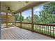 Spacious screened-in porch with wooden floors, providing an ideal space for relaxation and entertaining at 214 Misty View Dr, Canton, GA 30114