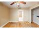 Empty bedroom showing the closet and bathroom at 879 Sylvan Sw Pl, Atlanta, GA 30310