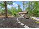 Picturesque backyard gazebo, creating a serene and inviting outdoor retreat for relaxation and enjoyment at 1572 Azalea Dr, Lawrenceville, GA 30043