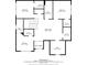 Upstairs floor plan featuring bedrooms, bathrooms, and walk in closets and Gathering room at 3015 Arbor Song Ct, Cumming, GA 30041