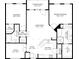 Detailed floor plan showcasing the layout of the home including the primary bedroom, kitchen, living room, and office at 390 17Th Nw St # 2005, Atlanta, GA 30363