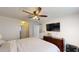 This bedroom has great natural light, a ceiling fan, and a TV at 310 Willow Ln, Temple, GA 30179