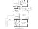 Detailed floor plan showing layout of living room, bedrooms, kitchen, and deck at 310 Willow Ln, Temple, GA 30179