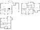 Floor plans for floors 1, 2, and the basement showing room layouts of the home at 1226 Kelly Nelson Ct, Lawrenceville, GA 30043
