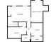 Basement floor plan featuring living room, bedroom, bathroom, kitchen, laundry and storage at 1226 Kelly Nelson Ct, Lawrenceville, GA 30043
