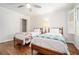 Charming bedroom with hardwood floors, twin beds, and closet access at 1691 Houghton N Ct, Atlanta, GA 30338