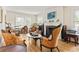 Bright living room featuring hardwood floors, vintage furniture, fireplace and natural light from windows at 348 7Th Ne St, Atlanta, GA 30308