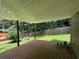 Backyard with wood deck overlooking green grass and a wood fence at 4819 Coppedge Trl, Peachtree Corners, GA 30096