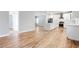 Open living space with a modern kitchen and hardwood flooring at 870 Gaston Sw St, Atlanta, GA 30310