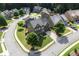An aerial view of a landscaped home in a quiet neighborhood at 218 Ballymore Lane Ln, Acworth, GA 30102