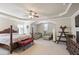 Spacious main bedroom features tray ceiling, sitting area, and ensuite bathroom at 218 Ballymore Lane Ln, Acworth, GA 30102