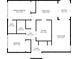 Detailed floor plan showcasing the layout of bedrooms, bathrooms, kitchen, living spaces, and balcony at 3236 Henderson Mill Rd # 1, Chamblee, GA 30341