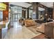 Building lobby with marble floors, mirrors, and comfortable seating at 1820 Peachtree Nw St # 608, Atlanta, GA 30309