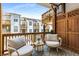 Cozy outdoor balcony with comfortable seating area, perfect for relaxing outdoors at 4358 Parkside Pl, Atlanta, GA 30342